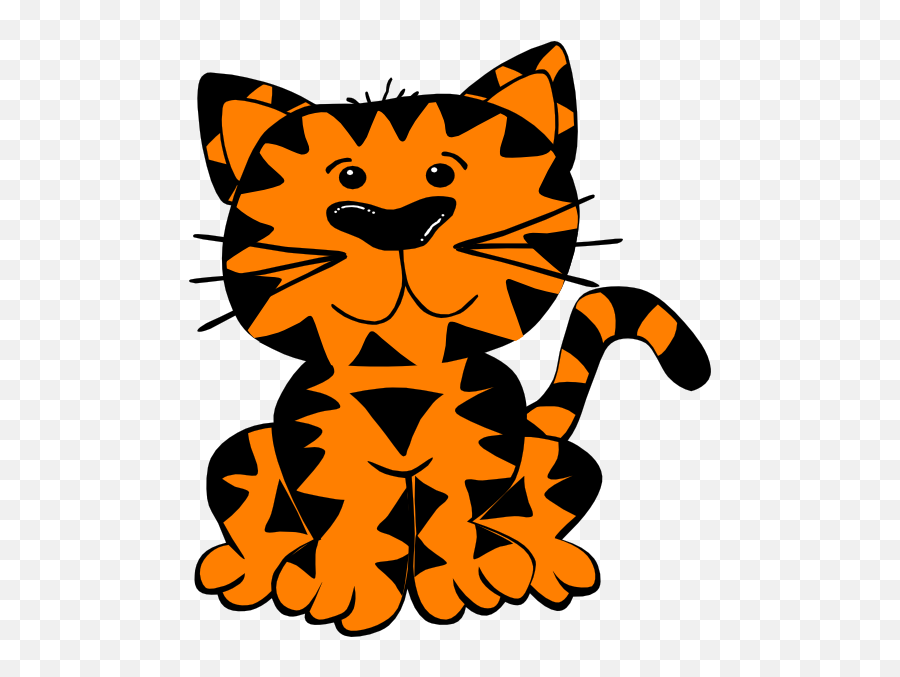 Tiger Clip Art At Vector Clip Art Free - Clipartix Orange Tiger Clipart Emoji,Tiger Emoji
