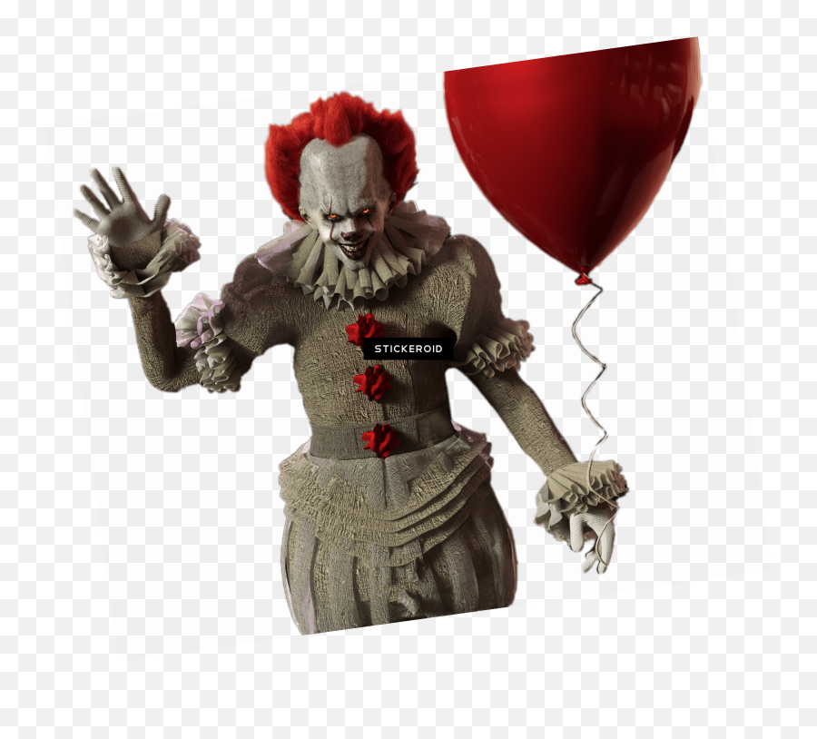 Download It Pennywise With Red Balloon Png Image With No - Chucky Png Emoji,Red Balloon Emoji