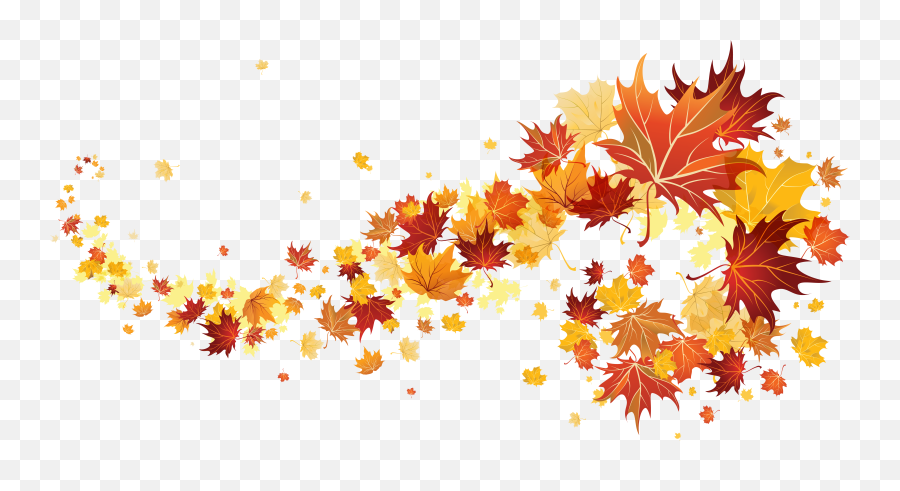 Fall Leaves Transparent Clipart - Transparent Background Fall Leaves Emoji,Fall Leaf Emoji