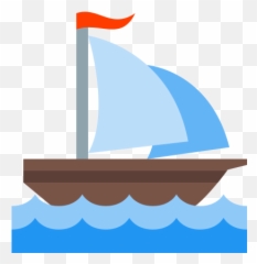 Sail Icon - Free Download Png And Vector Rowboat With Sail Cartoon Emoji,Sailboat Emoji