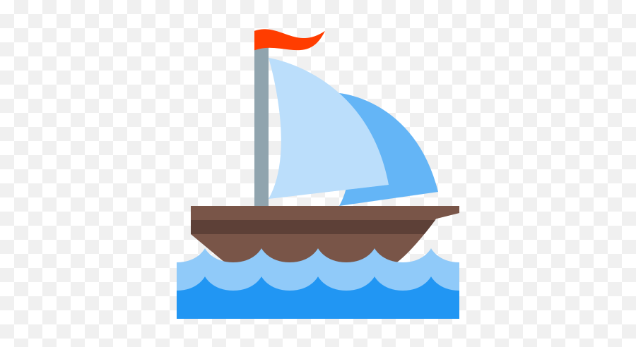 Sail Icon - Free Download Png And Vector Rowboat With Sail Cartoon Emoji,Sailboat Emoji