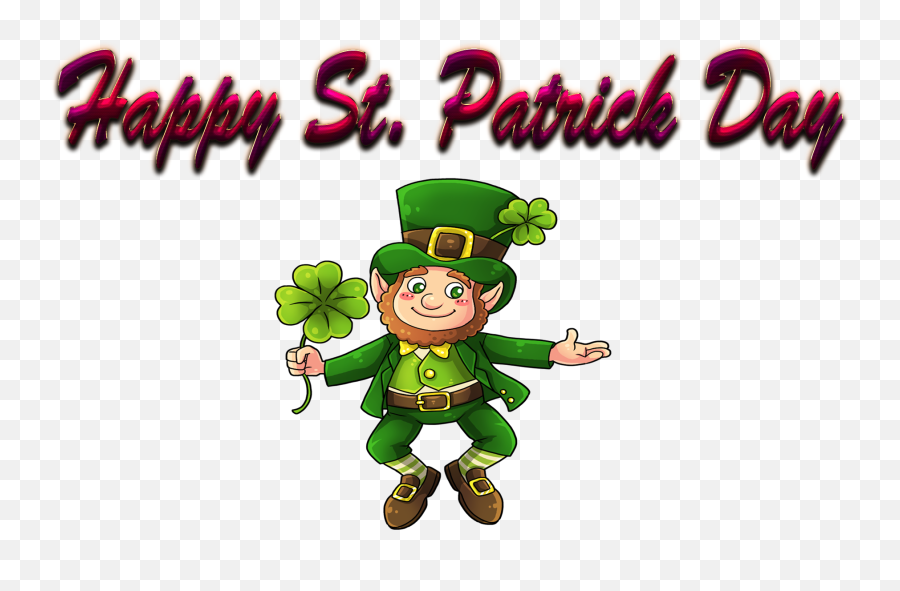 Happy St - Cute Leprechaun Transparent Background Emoji,St Patrick's Day Emoji