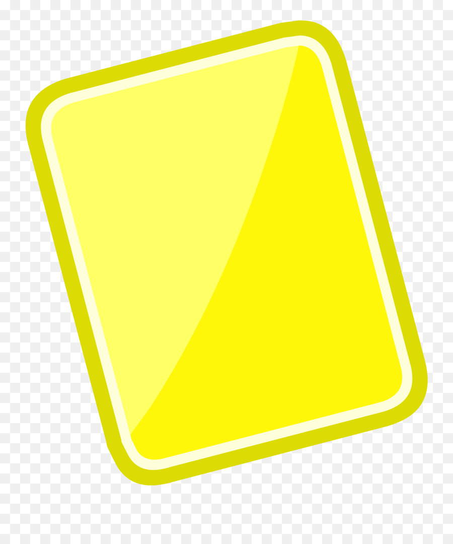 Yellow Card Png 4 Png Image - Yellow Card Png Emoji,Penguins Emoticons
