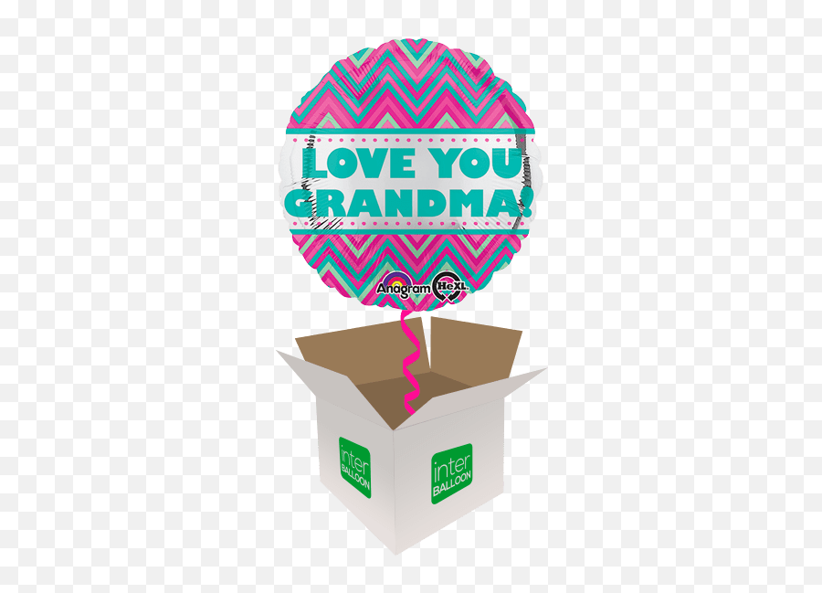 Weybridge Helium Balloon Delivery In A Box Send Balloons - Happy 8th Birthday Balloons Emoji,Car Grandma Flower Emoji
