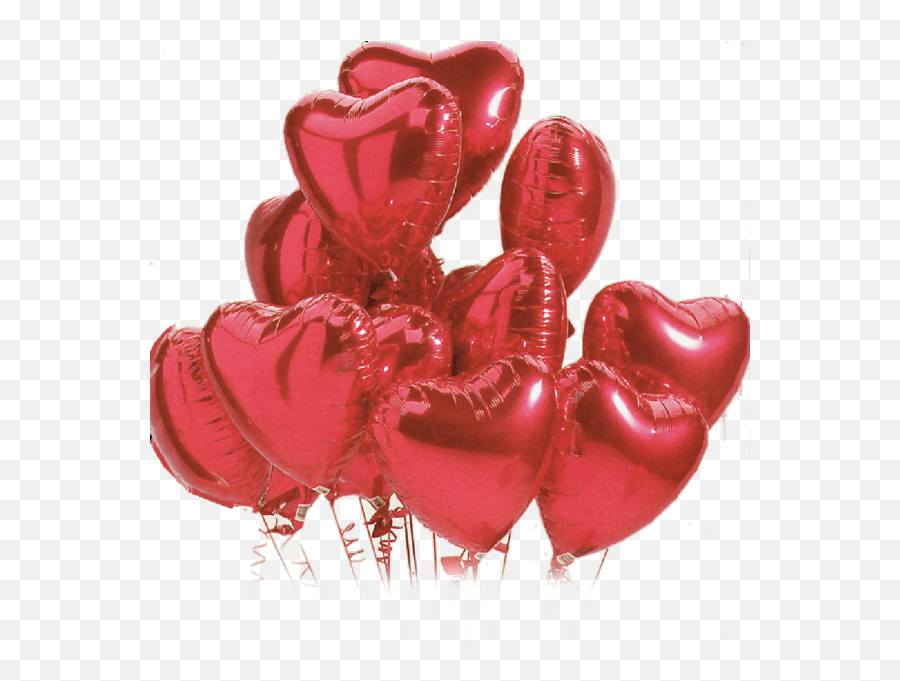 Heart Balloons Psd Official Psds - Transparent Background Heart Shaped Balloons Png Emoji,Heart Emoji Balloons