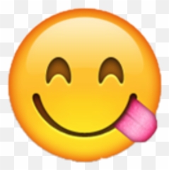 iPhone emoji - Sticker by immkimmy Face Savoring Food Emoji