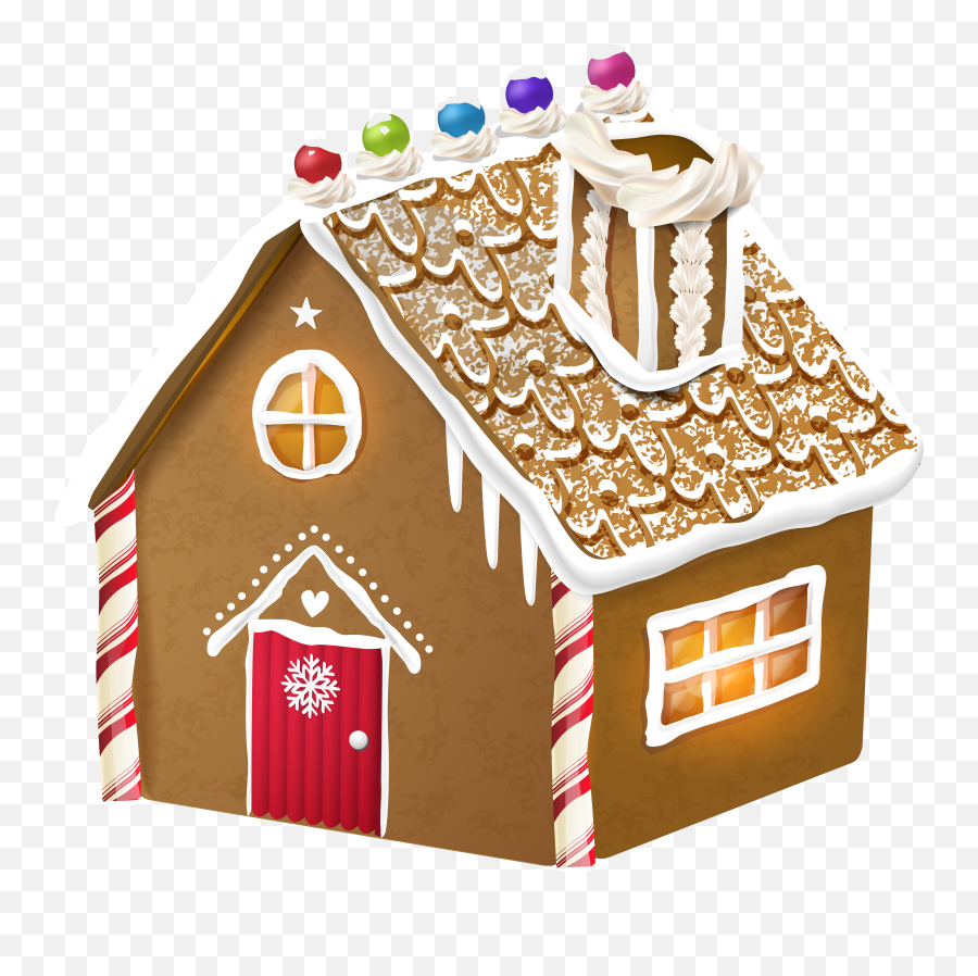 Gingerbread House Clipart Transparent - Gingerbread House Transparent Png Emoji,House Emoji Transparent
