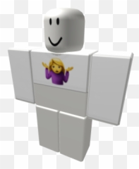 White Crop Top Woman Shrugging Emoji - Do Not Watch At 3am
