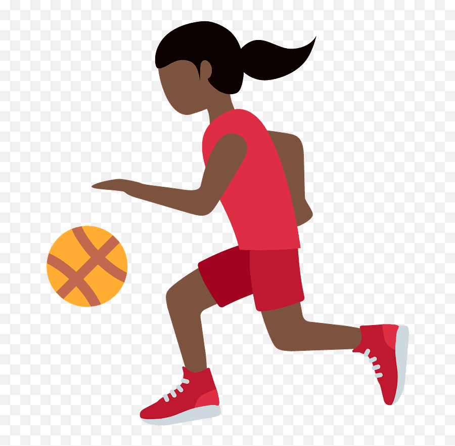 Woman Bouncing Ball Emoji Clipart - Bouncing A Ball Clipart Png,Basketball Ball Emoji