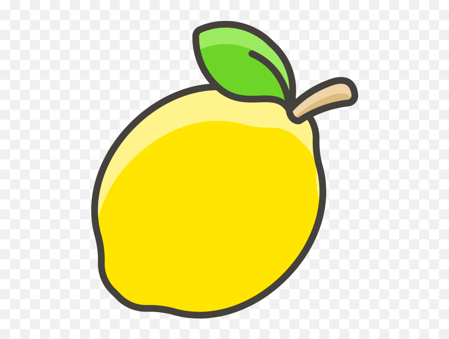 Lemon Emoji Icon Clipart - Clip Art Of Lemon,Lemon Emoji