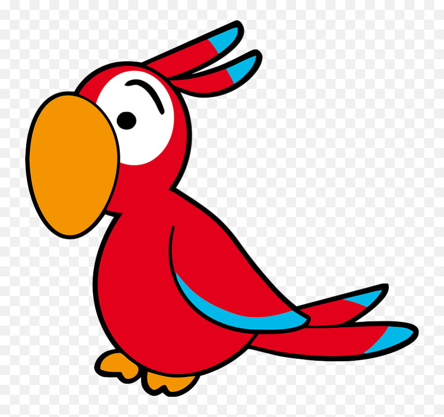 Parrot Clipart - Dot Emoji,Parrot Emoji