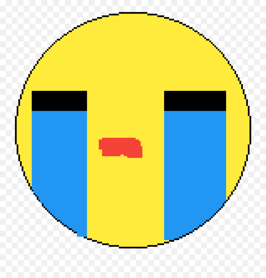 Pixilart - Cry Emoji By Ninga72 Dot,Emoji Cry