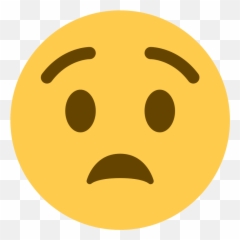 Twemoji 1f627 - Anguished Emoji