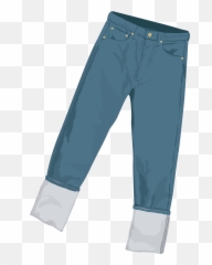 Jeans Denim Trousers Clipart - Pants Vector Png Emoji