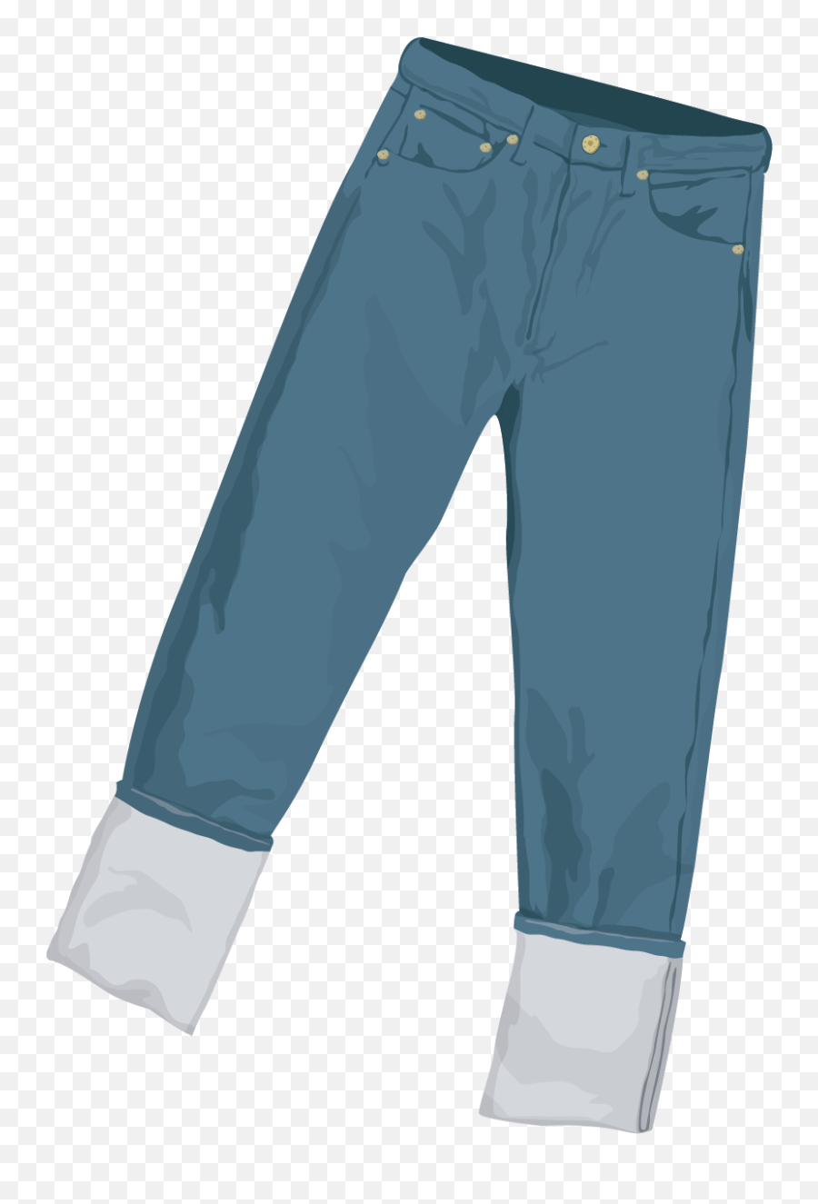 Jeans Denim Trousers Clipart - Pants Vector Png Emoji,Jeans Emoji