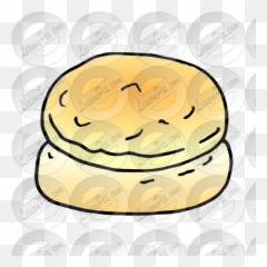 Biscuit Picture For Classroom Therapy Use - Great Biscuit Meat Pie Emoji,Hamburger Emoticon