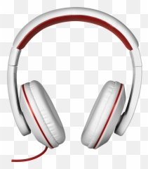 Headphones Clipart Red Headphone - Transparent Background Headphones Png Emoji,Headset Emoji