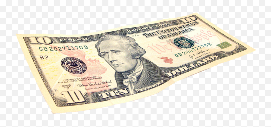10 Dollar Bill - 10 Dollar Bill Png Emoji,Dollar Bill Emoji