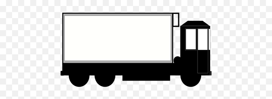 Simple Truck Side Vector Drawing - Lastwagen Seite Transparent Hintergrund Emoji,Fire Truck Emoji