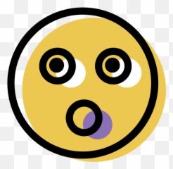 People Smiling Surprised Face - Emoticon Emoji