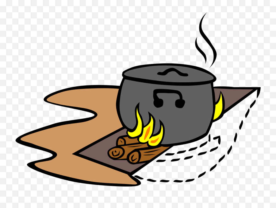 Camp Trench Fire - Cooking Clip Art Emoji,How To Draw The Fire Emoji