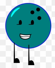 Bowling Ball - Bfdi Blue Emoji