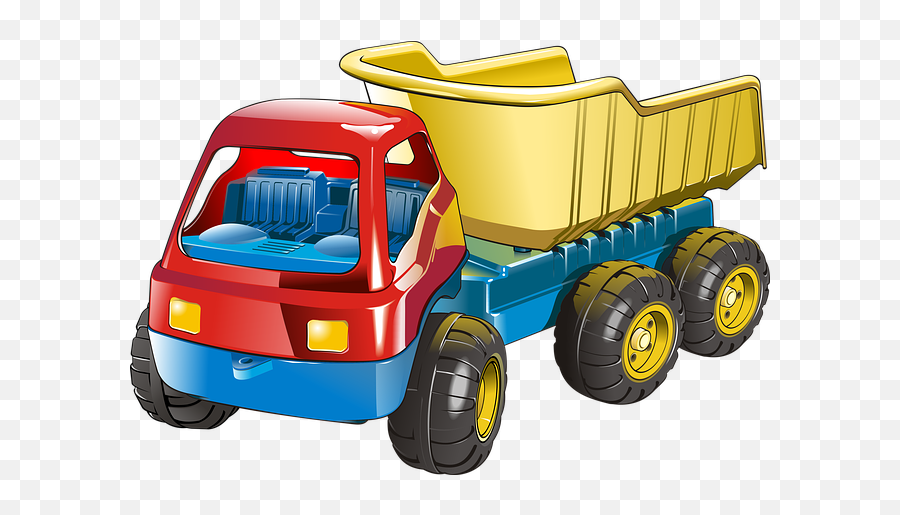 Trucking Vector Flat Bed Truck Picture - Juguete De Niño Png Emoji,Semi Truck Emoji