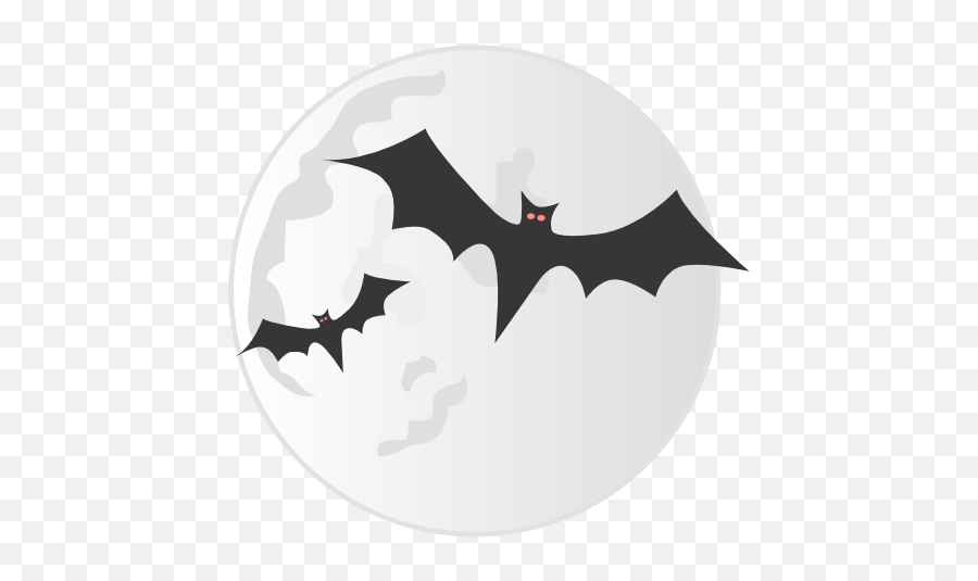 Bats Moon Icon - Halloween Apple Watch Faces Emoji,Bats Emoji