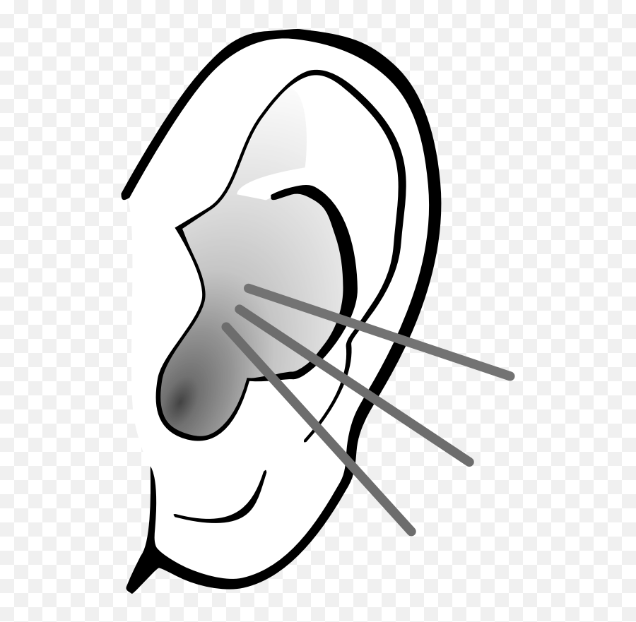 Listening Clipart Png Listening Png Transparent Free For - Ear Clipart Black And White Emoji,Emoji Listening To Music