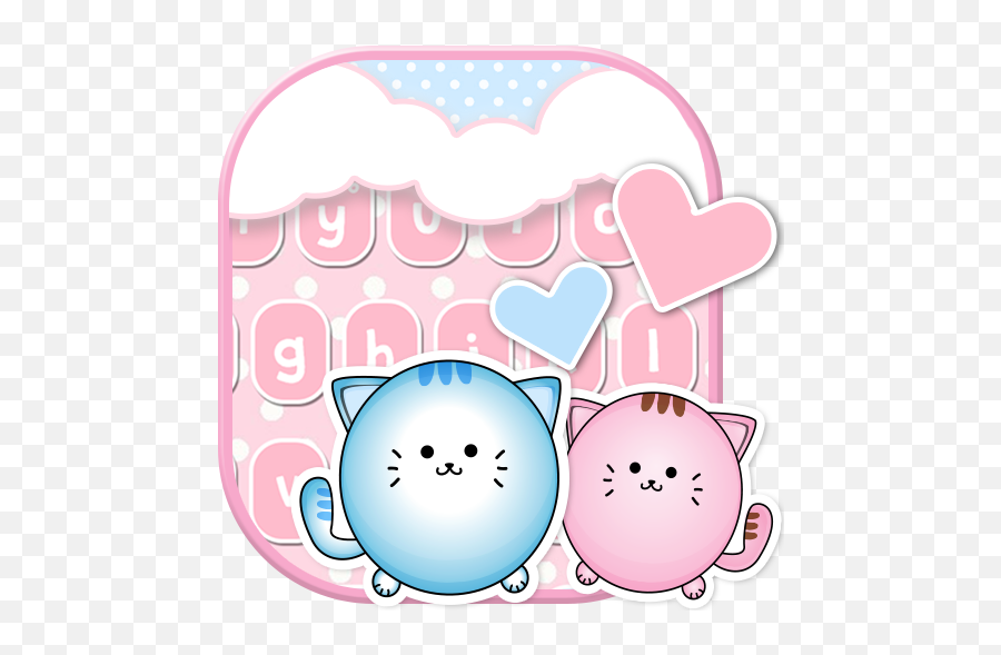 Download Cat Keyboard Pink Kitty Theme On Pc U0026 Mac With - Clip Art Emoji,Cat Emoji Keyboard