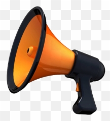 Hearing Enhancer - Megaphone Black And Yellow Emoji