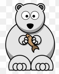 Polar Bear Cartoon Polar Bear Coloring - Polar Bear Cartoon Clip Emoji,Polar Bear Emoji