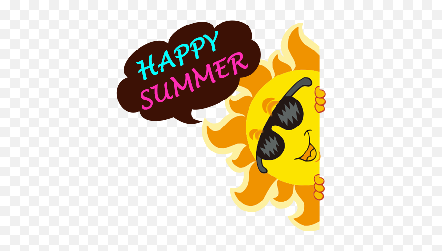 Summer Holiday Sticker Gif - Sun With Sunglasses Emoji,Beach Emoji