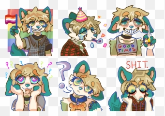 Danes World Telegram Sticker Pack Update U2014 Weasyl - Fictional Character Emoji,Oni Emoji