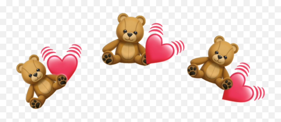Bear Heart Emoji Crown Heartcrown Sticker By Eylul - Soft,Emoji Bear