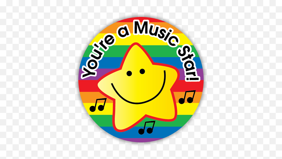 Teacher Stickers - Music Reward Stickers Emoji,Star Emotion