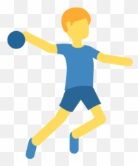 Man Playing Handball Emoji Meaning - Dodgeball Transparent