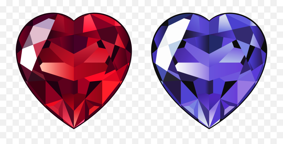 Free Diamond Heart Cliparts Download - Diamond Heart Transparent Background Emoji,Red Diamond Emoji