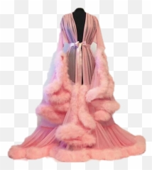 Pinkaesthetic Robe - See Through Fluffy Robe Emoji,Emoji Robe