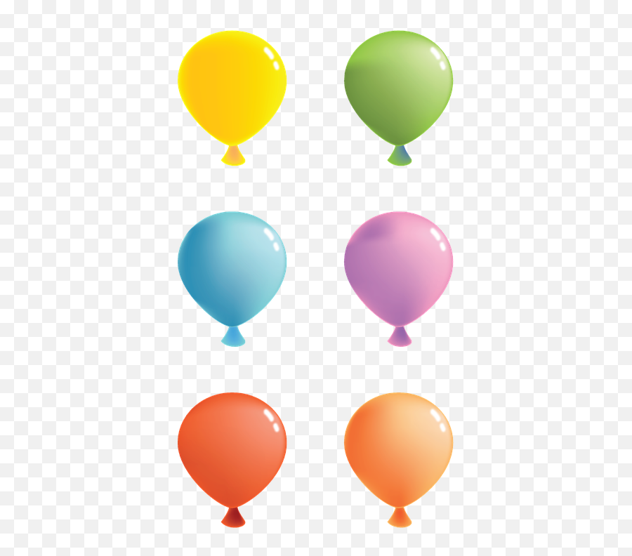 Balloon Color Birthday - Vektor Balon Warna Warni Emoji,Birthday Balloon Emoji