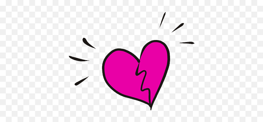 Broken Heart Breaking Up Sticker By The - Rolling Stones Emoji,Breaking Heart Emoji