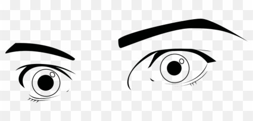 Free See Eye Vectors - Wide Open Cartoon Eyes Emoji,Listening Emoticon