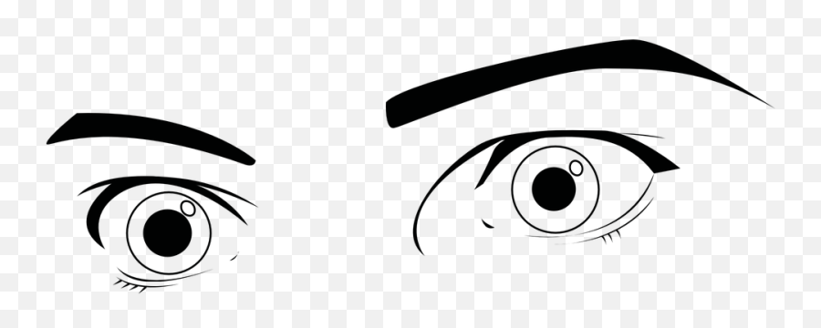 Free See Eye Vectors - Wide Open Cartoon Eyes Emoji,Listening Emoticon
