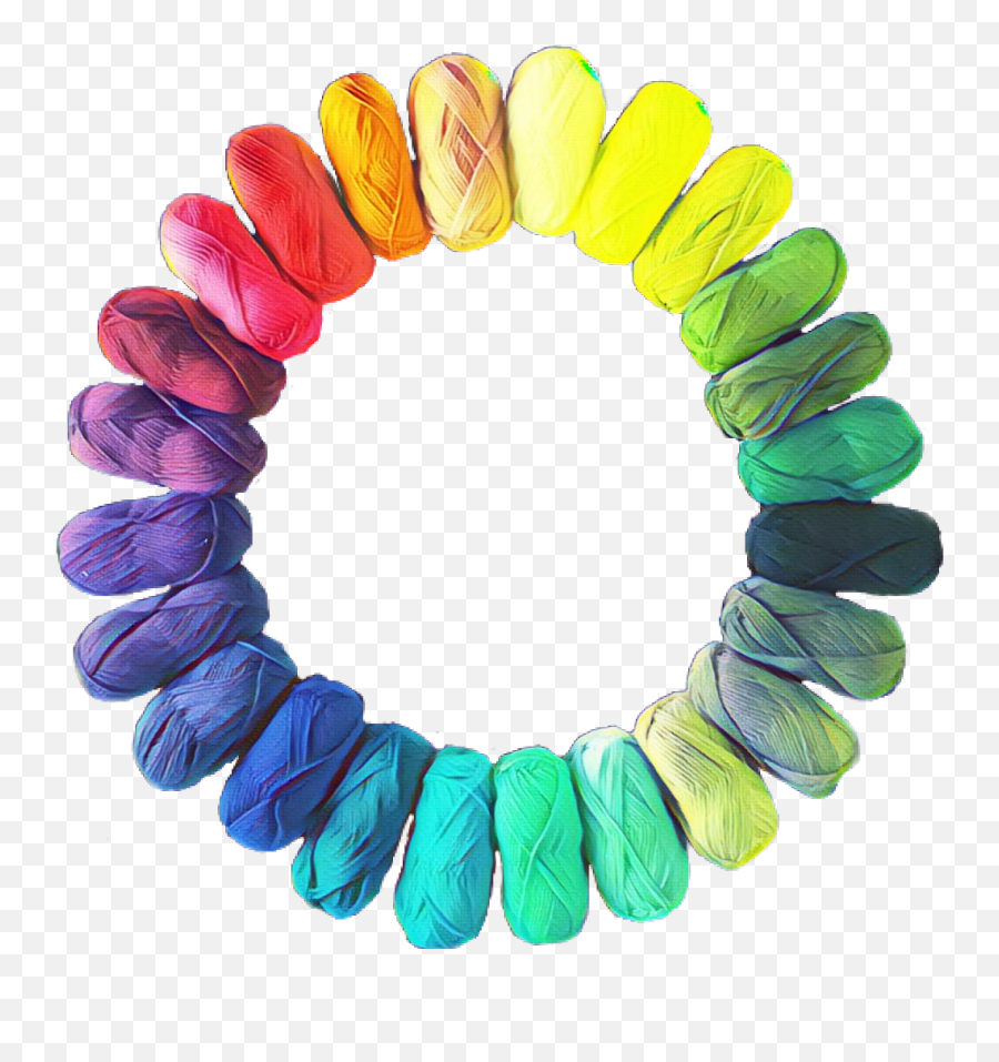 Freetoedit Yarn Rainbow Bright Colorful - Necklace Emoji,Yarn Emoji