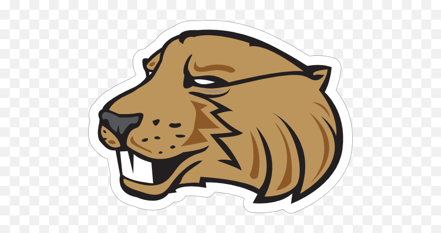 Fierce Beaver Mascot Sticker - Clip Art Emoji,Beaver Emoji