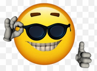 Apple Meme - Sunglasses Emoji Png