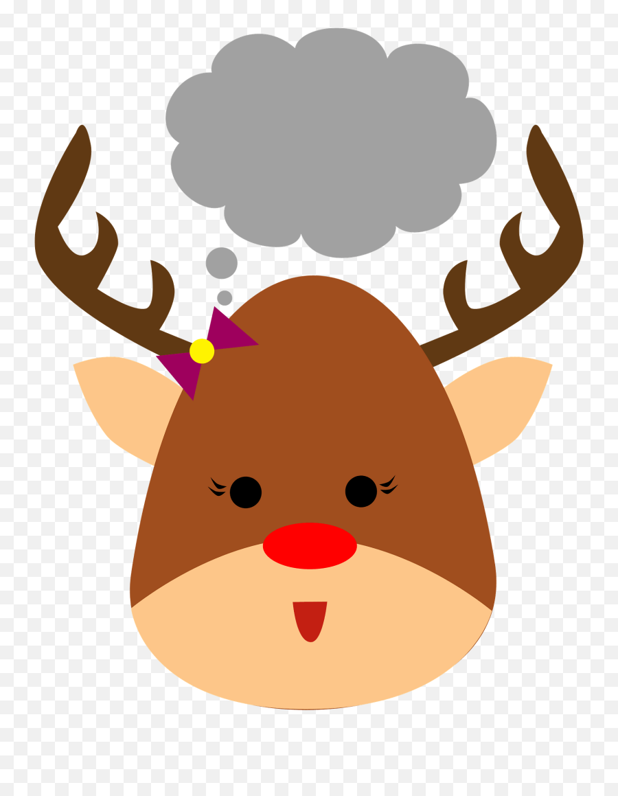 Thinking Deer Clipart - Png Emoji,Deer Emoji
