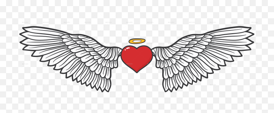 Download Hd Pngwing Of Love - 03 Golden Eagle Transparent Love Wings Png Emoji,Eagle Emoji