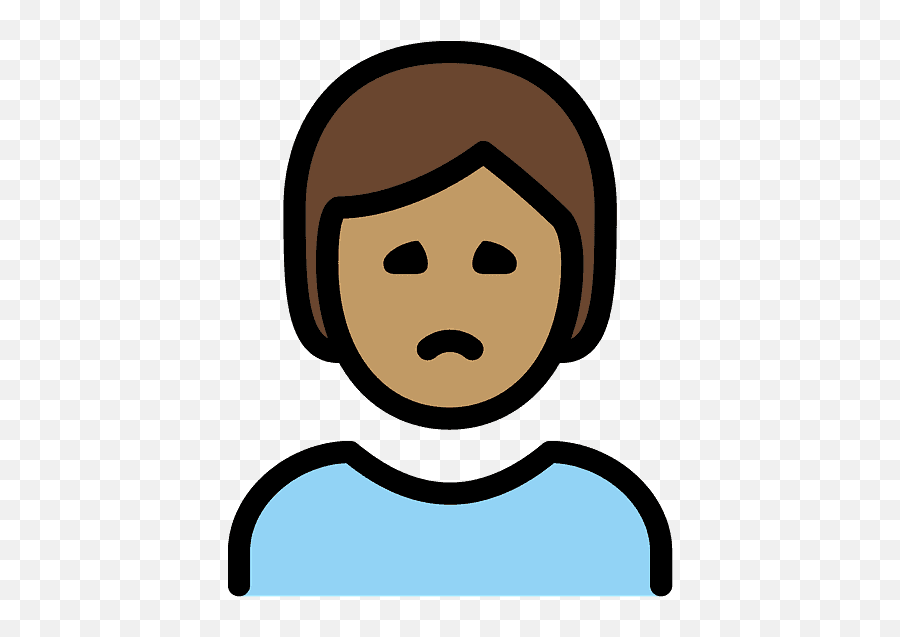 Person Frowning Emoji Clipart - Emoji,Frowning Emoji