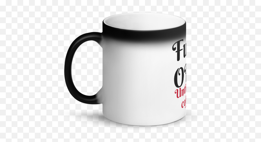 Fuck Off Matte Black Magic Mug - Magic Mug Emoji,Emoji Mugs